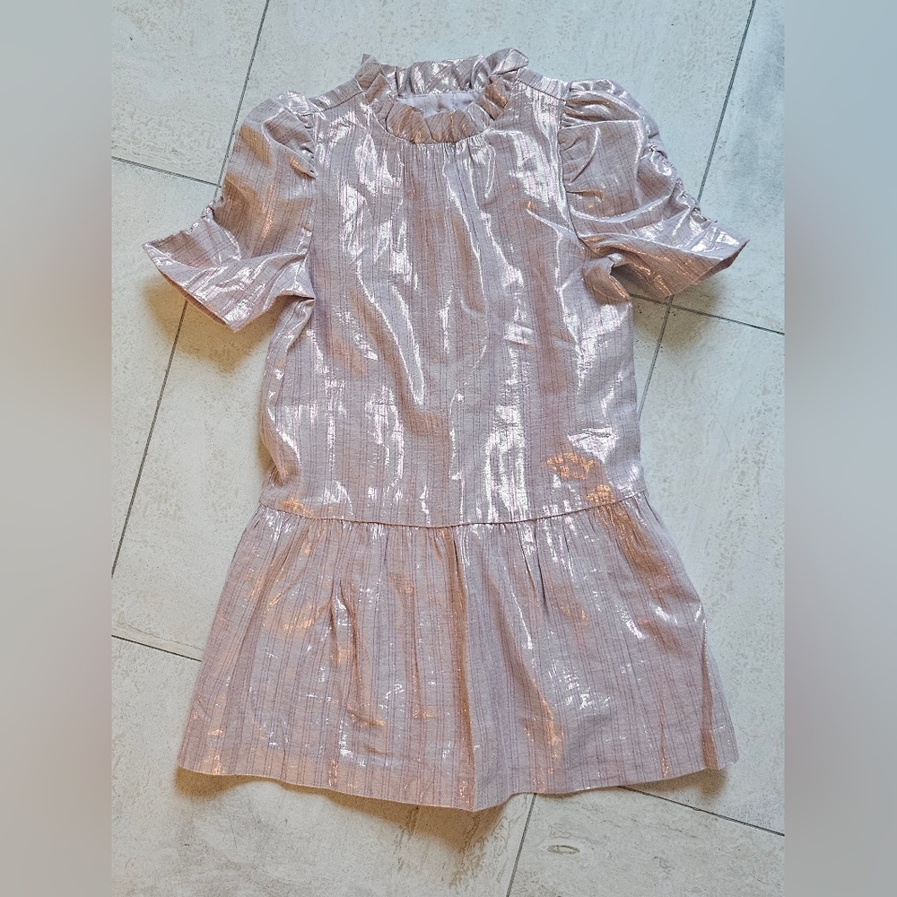 Janie And Jack Shimmering Pink Kids Dress